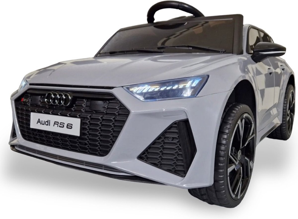 Audi RS6 Kinderauto Grijs | 12V